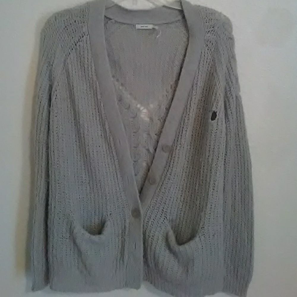 Gray Cardigan Kimchi